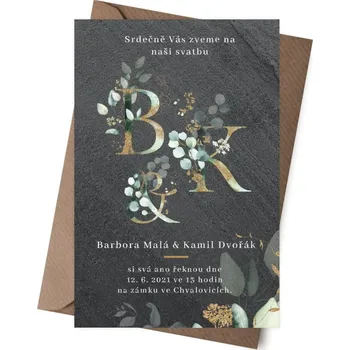 Svatební dekorace Kamenné oznámení PETRA