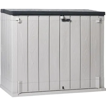 Zahradní úložný box Přístřešek na popelnice Stora Way Plus XL 145 x 85 x 124,5 cm šedohnědý-antracit