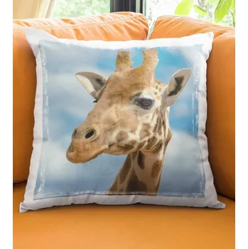 Dekorativní polštářek Polštář Žirafa 38 x 38 cm