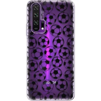 Telefonní příslušenství Odolné silikonové pouzdro iSaprio - Football pattern - black - Honor 20 Pro
