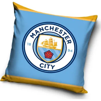 Dekorativní polštářek Carbotex Manchester City 40 x 40 cm FC Logo