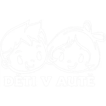 Samolepicí dekorace na vozidlo Dítě v autě Kluk a holka samolepka na auto Světle růžová Velikost A