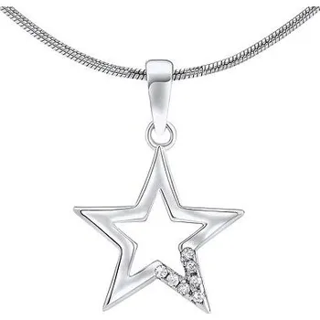 Šperk Stříbrný přívěsek Andromeda hvězda se zirkony JJJP0018