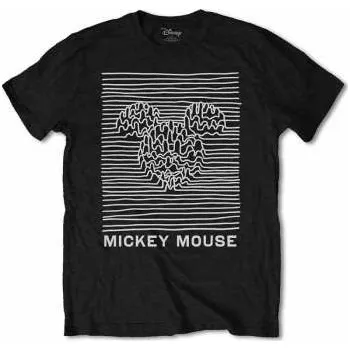 Pánské tričko Merch Joy Division: Tričko Mickey Mouse Unknown Pleasures S