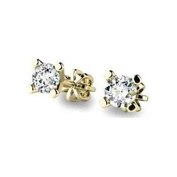 Náušnice Diamantové náušnice ze žlutého zlata AU 585/1000 PATTIC G1083204
