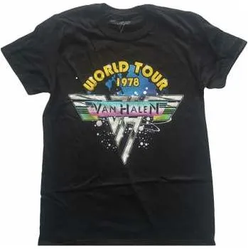Pánské tričko Merch Van Halen: Tričko World Tour '78 Full Colour S