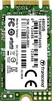 Interní pevný disk Transcend MTS420S 480 GB (TS480GMTS420S)