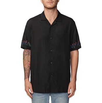 Pánská košile GLOBE košile - Blazed Ss Shirt Black (BLK)
