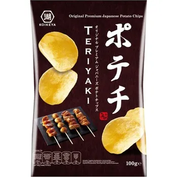 Chips Bramborové lupínky s Teriyaki příchutí 100 g - Koikeya