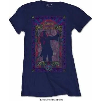 Merch Janis Joplin: Dámské Tričko Paisley & Flowers Frame S