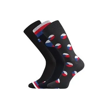 Pánské ponožky WEAREL 016 společenské ponožky Lonka - balení 3 různé páry 26-28 (39-42) 016