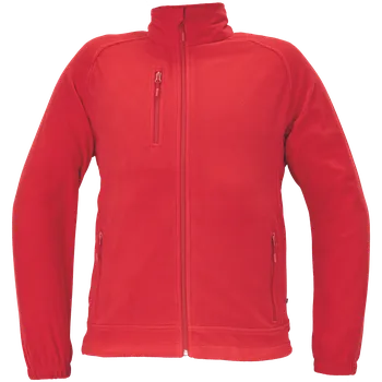 pracovní bunda Cerva BHADRA Pánská fleecová bunda červená 2XL 0346000320005