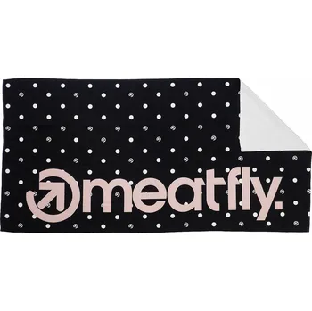 osuška Meatfly Wave Towel - Black Dots/Powder Pink 70x140cm