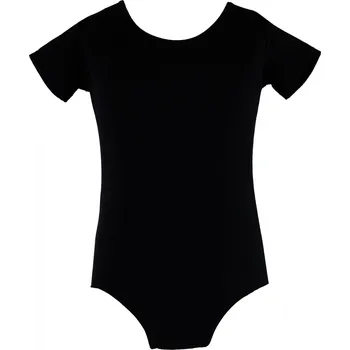 VFstyle Bavlněný gymnastický dres s krátkým rukávem černý Velikost: M Velikost od 122