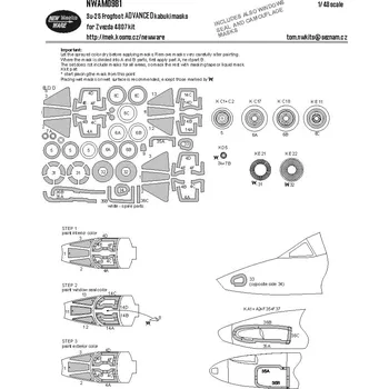 Plastikový model 1/48 Mask Su-25 Frogfoot ADVANCED (ZVE 4807)