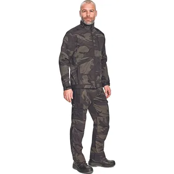 Pánská softshellová bunda CRV CRAMBE / Maskáčová softshellová bunda - zelená camouflage L