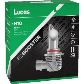 Autožárovka 12V H10 LED žárovka PY20d, Lucas - sada 2 ks