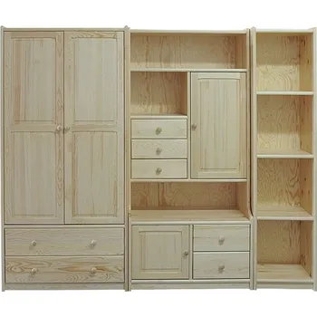 Komoda Nábytková stěna z masivu DEJ73 Barevné provedení: Dub