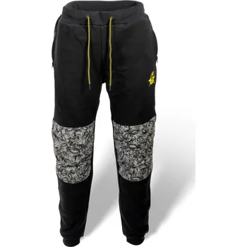 Rybářské oblečení BLACK CAT TEPLÁKY ČERNÁ Velikost: L