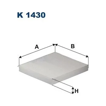Autodíl Filtr, vzduch v interiéru FILTRON K 1430