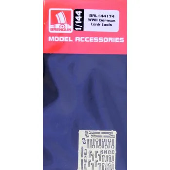 Plastikový model Brengun 1/144 German WWII tank tools (PE set)