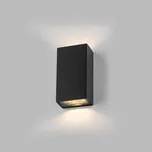 LED2 Block, nástěnné antracitové svítidlo se svícením nahoru a dolu, 2x3W LED 3000K stmívatelné TRIAC, výška 16cm, IP54