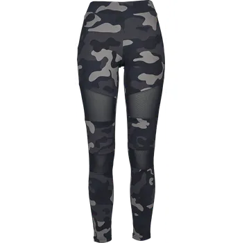 Dámské legíny Legíny z Urban Classics - Dámské síťovinové legíny s kamufláž vzorem - Ženy - tmavá kamufláž / černá