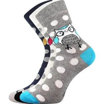 Ponožky Boma Xantipa 60 - balení 3 páry v barevném mixu 26-28 (39-42) mix