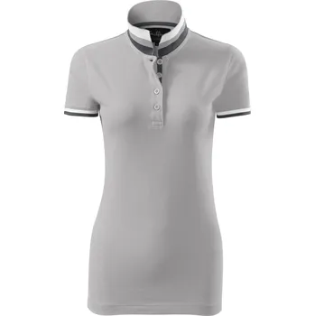 Dámské tričko Malfini premium Collar up Dámská polokošile 257 silver gray XL
