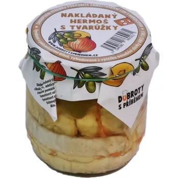 DOBROTY S PŘÍBĚHEM Nakládaný hermoš s tvarůžky 375 g