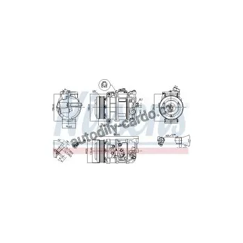 Chladič motoru Kompresor klimatizace NISSENS 890379