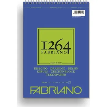 Blok Kreslicí se spirálou A3, 180g, Fabriano 50 Listů