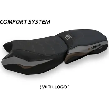 Moto sedlo TPZ Italia Potah sedla BMW R 1250 GS Adventure (19-24) Racconigi 3 comfort model potah sedla: bez loga 2GRB (grey-brown)