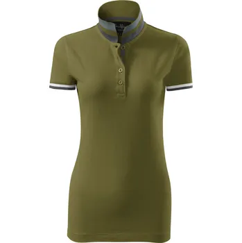 Dámské tričko Malfini premium Collar up Dámská polokošile 257 avocado green XL