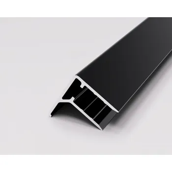 Stavební profil Hliníkový ukončovací profil F16 - antracit Délka: 3200