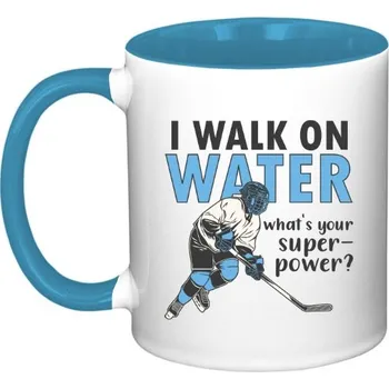 Hrnek malý barevný s potiskem I walk on water