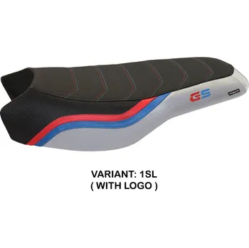 Moto sedlo TPZ Italia Potah sedla BMW R 1200/1250 GS Rallye (17-24) Bonn 2 model potah sedla: bez loga 1SL (silver)