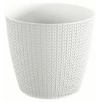 Květináč Prosperplast Wheaty DWH130 12,8 cm bílý