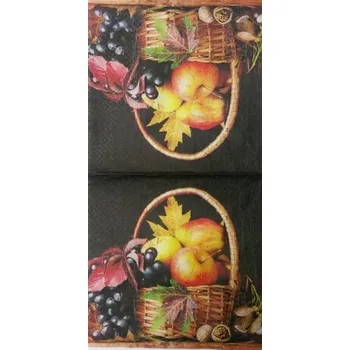 Odpadkový koš koš s jablky a vínem