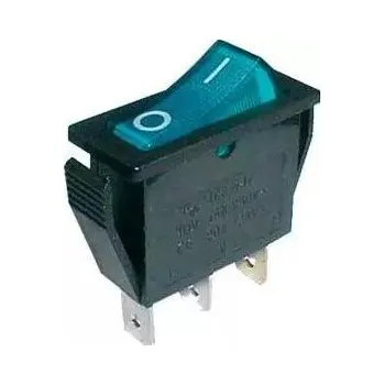 vypínač Přepínač kolébkový 2pol./3pin ON-OFF 250V/15A pros