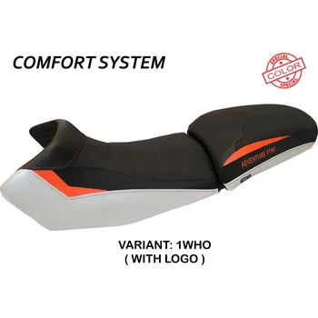 Moto sedlo TPZ Italia Potah sedla KTM 1190 Adventure (13-16) Fasano special color comfort model potah sedla: bez loga 2GRO (grey-orange)