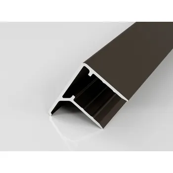 Stavební profil Hliníkový ukončovací profil F16 - hnědý elox Délka: 2130