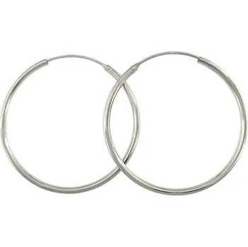 Náušnice Stříbrné náušnice kruhy 4cm