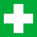 Tabulka – První pomoc, 30 × 30 cm, hliník