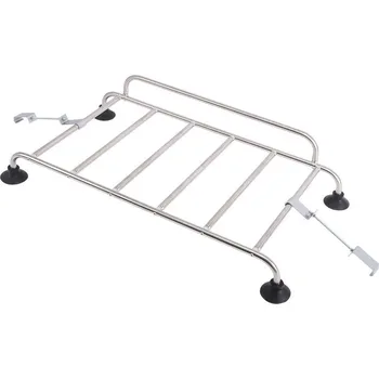 Střešní box Nerezový nosič zavazadel Veronique se 6 tyčemi a přísavkami