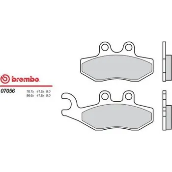 Brzda pro motocykl Přední brzdové destičky Brembo Piaggio 500 X10 EXECUTIVE left/rear 2013 - směs OEM