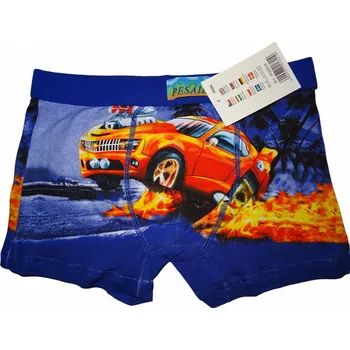 Chlapecké modré boxerky se závodním autem 4-6 YEARS