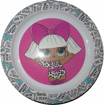 Talíř Dívčí jídelní talíř s panenkou LOL LOL STOR