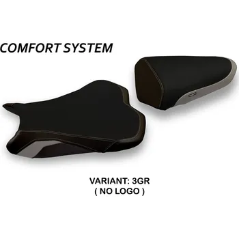 Moto sedlo TPZ Italia Potah sedla Kawasaki Ninja ZX 6 R (09-12) Giacarta 2 comfort model potah sedla: bez loga 3GR (grey)