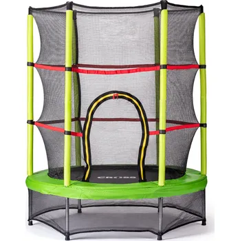 Trampolína Cross Trampolína 140 cm zelená/černá + síť